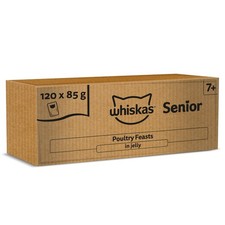 Senior 7+ Wet Cat Food in Jelly 120x85g Poultry Feasts 3.94 per kilo