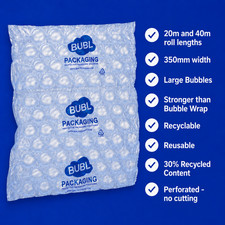 Extra Large Bubble Wrap Pre Inflated Air Cushion Roll Packaging Removals Moving