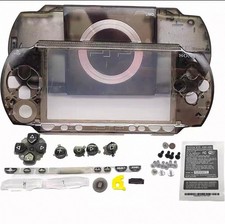 New PSP 1000 Replacement Full Housing Shell Case Cover with Buttons Clear Black