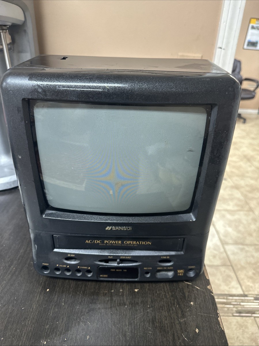 Sansui Portable TV VCR portable Model COM0960 CRT ORION monitor
