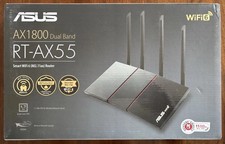 ASUS RT-AX55 AX1800 Dual Band WiFi 6 Router - Open Box Never Used