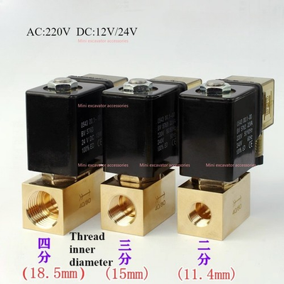 #ad #ad 0 8Mpa High Pressure Solenoid Valve Normally Closed Water Air Valve AC220V DC24V $29.97