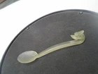 Fabulous archaic Chinese jade spoon with dragon handle   SUPERB ANTIQUE SPOON