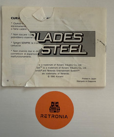 Blades Of Steel Nintendo Nes Game Instruction Manual UK Version