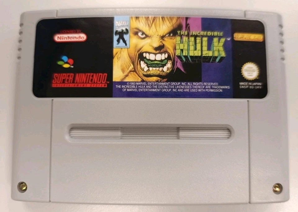 Super Nintendo SNES Spiel The Incredible Hulk CIB OVP TOP Zustand Sammlung UKV - Bild 2 von 4