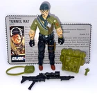 Vintage 1987 Hasbro GI Joe TUNNEL RAT v1 3.75" Action Figure & File Card ARAH