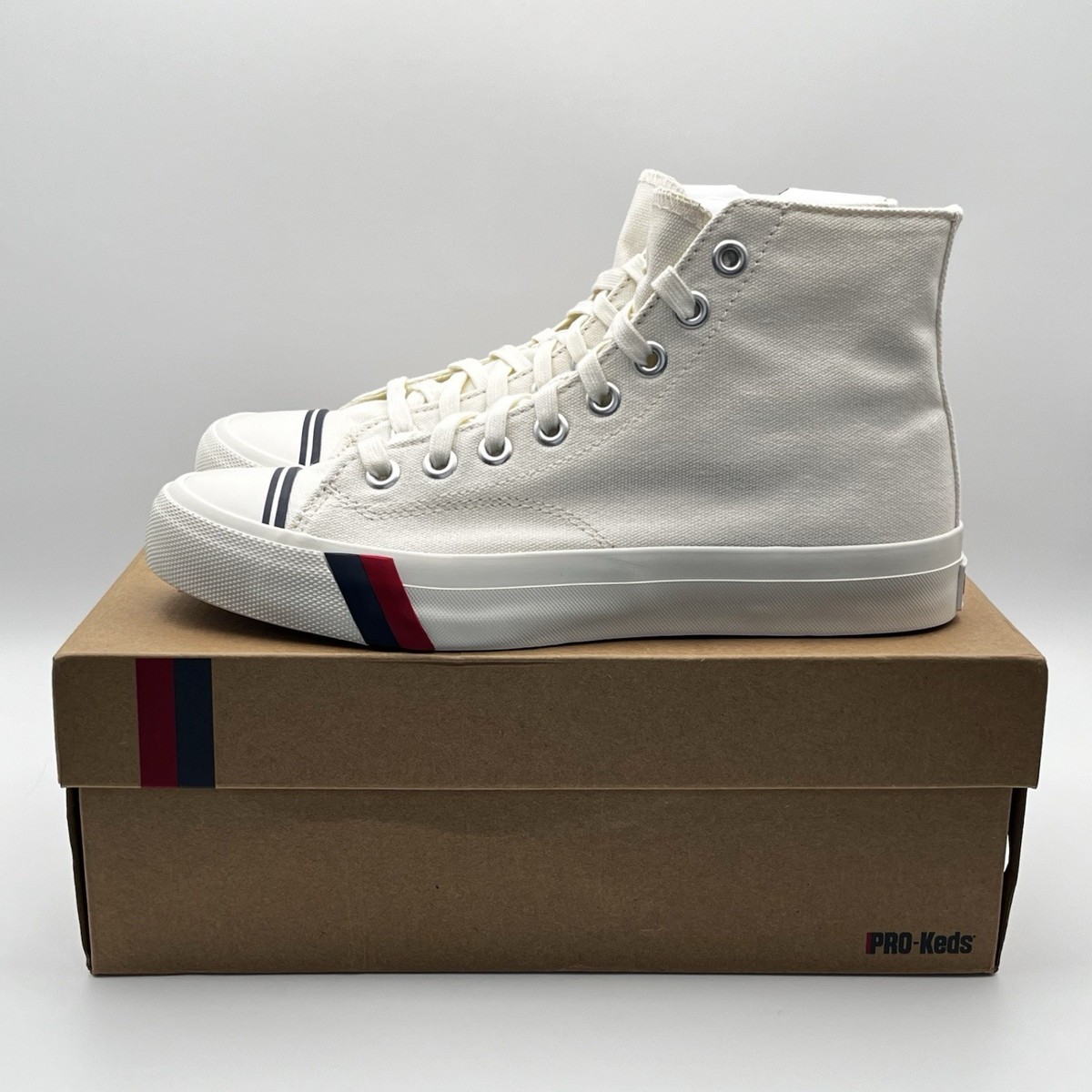 Pro-Keds Royal Hi White PK54477 - Men's Size 8.5 | eBay