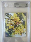 Pikachu & Raichu 2020 Japanese Shikishi # 15 BGS 9