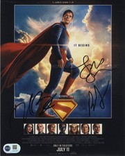 RACHEL BROSNAHAN, JAMES GUNN, PETER SAFRAN - Superman ACG  GENUINE AUTOGRAPHS