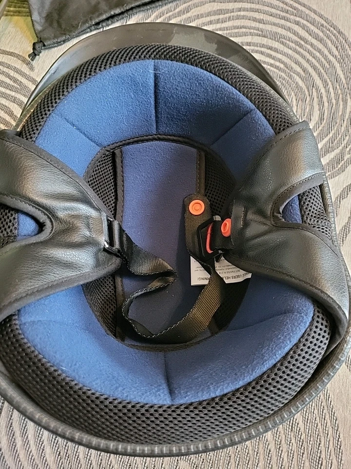 Casco de motocicleta Nitro Touring transparente escudo completo y visera intercambiable talla S Foto 3 de 4