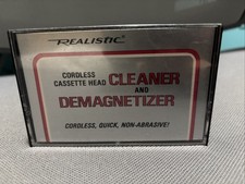 VTG Realistic Cordless Cassette Head Cleaner Demagnetizer Non-Abrasive 44-631