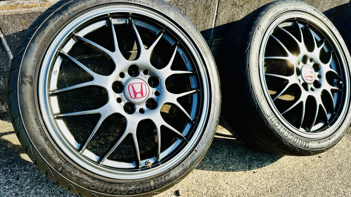 JDM Rare FD2 Civic Type R Genuine Option BBS Wheel and Tire Set