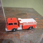 Lesney Matchbox Series No. 29 Fire Pumper Truck Diecast Red White Vintage Toy