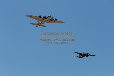 B-17 FLYING FORTRESS A-26 INVADER DYESS AIR SHOW 2015 4X6 PHOTO