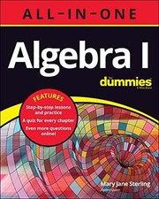 Algebra I All-in-One For Dummies - Paperback, by Sterling Mary Jane - Good o