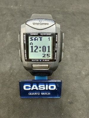 Casio WQV-1 Wrist Camera Mod.2220 Alarm Chrono Vintage Men's Watch
