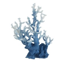 Top Fin Coral Aquarium Ornament - Dark Blue - Fish Tank Decor - Large