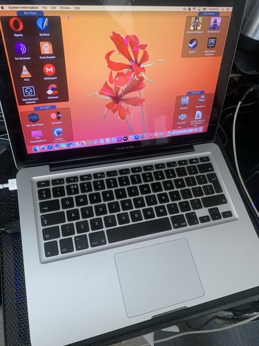 Apple MacBook Pro 13" Intel i5 2.50GHz,8GB, 500GB SSD, Catalina+Windows11-No9