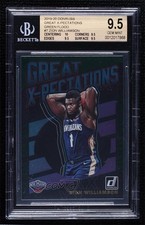 2019 Panini Donruss Great X-Pectations Green Flood Zion Williamson BGS 9.5 03ek