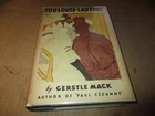 1955 Gerstle Mack, Toulouse-Lautrec, Alfred Knopf Hardcover Book DJ B139 PB