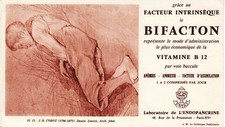 Buvard vintage Bifacton J.B Corot 1796-1875 Dessin