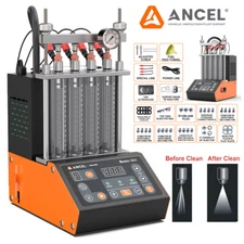 Car Ultrasonic Petrol Fuel Injector Tester Cleaner 4 Cylinder Cleaning Machine