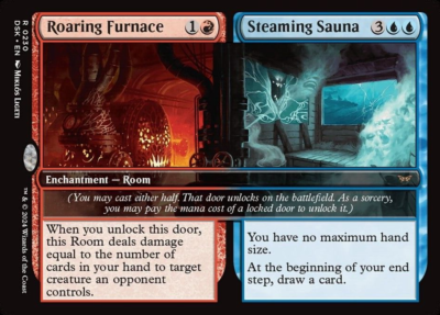 MTG DSK: Roaring Furnace Steaming Sauna (Enchantment Room) Regular Rare  0230