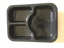  10 CAFETERIA  SCHOOL LUNCH TRAYS CAMPING PICNIC  PARTIES  3 Compartment  