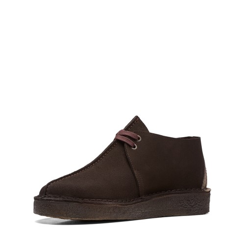 Clarks Originals Desert Trek Mens Dark Brown/Beige Suede 26155488 - Picture 3 of 7