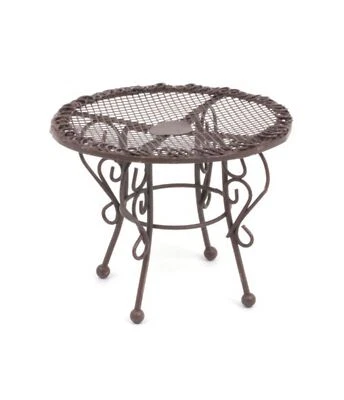 REUTTERS OF GERMANY Puppenhaus Braune Metall Bistro Tisch Miniatur Garten Patio Reutter Möbel
