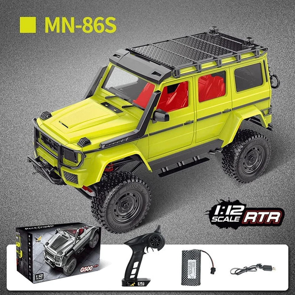 4WD 1/12 2.4G Upgrade Version Remote Control RC Car Rock Crawler Off Road Truck - Image 2 of 4