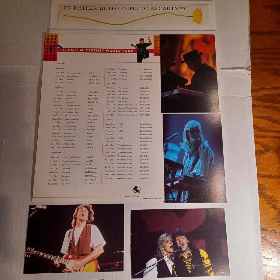 Paul McCartney Flowers In The Dirt Complete World Tour Pack CD Set