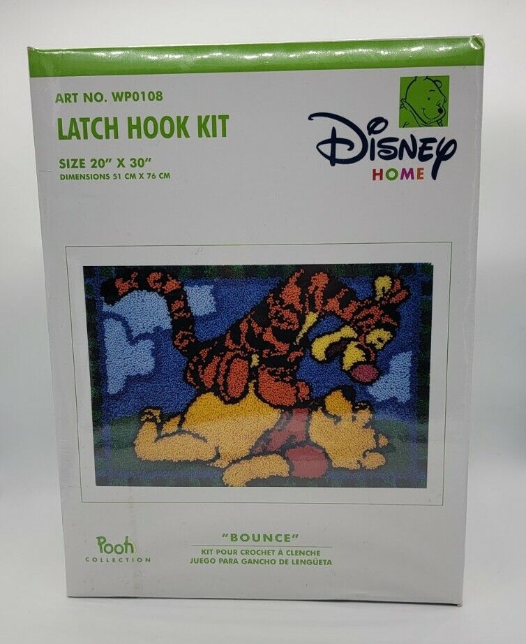 Vintage Disney Home Winnie the Pooh Latch Hook Kit by Caron 