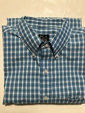 Jos. A. Bank Men's Traveler Collection Blue Dress Shirt Size XL