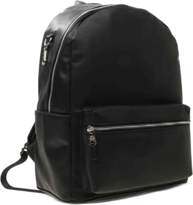 Steve Madden, Black, Faux Leather Backpack Steve Madden Faux Leather Mini Backpack w/Coin Purse Case  main image 3
