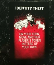 Monopoly   Cheaters Edition   IDENTITY THEFT CHEAT CARD   2017