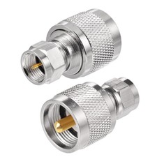 1x UHF PL-259 Male Plug to F Type Male RF Radio Coax Adapter Converter Connector
