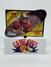 1999 Absolute Heroes Football Steve Young Die-Cut Gold Variation Card #HE8