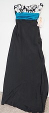 New with Tags - Zum Zum by NIKI LIVAS Black Long Strapless Gown Dress - Size 1
