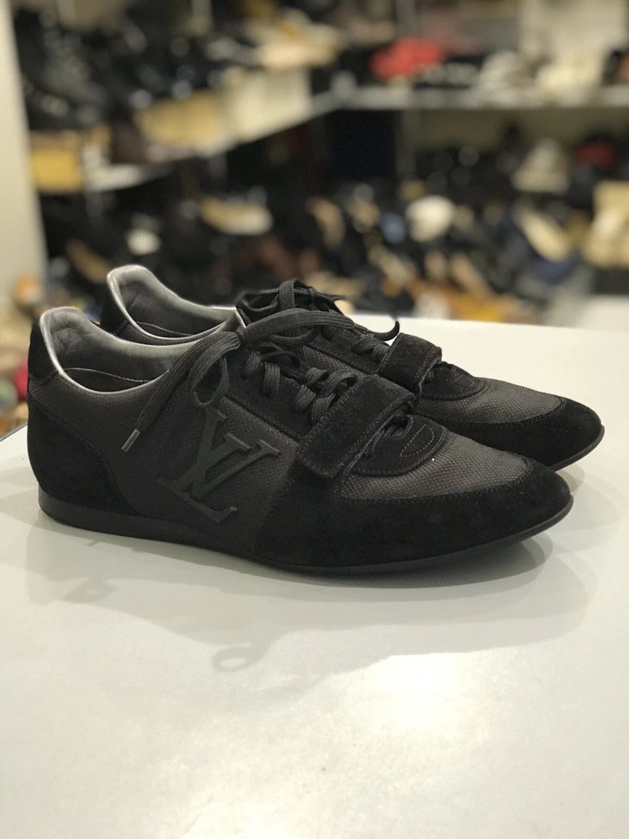 louis vuitton black suede sneakers