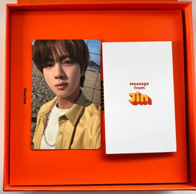 BTS Butter Album Peaches version Jin Photocard & Message card