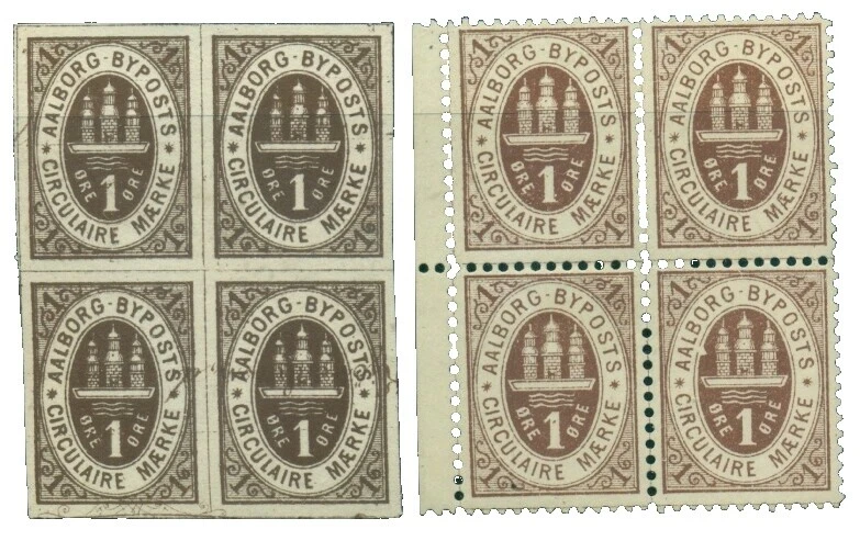 No Gum Danish & Faroese Stamp Blocks