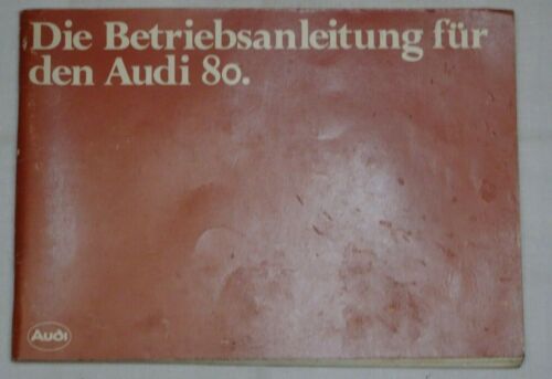 Betriebsanleitung Audi 80 - Ausgabe August 1978 - Bild 1 von 3