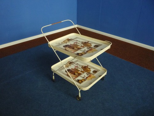Feiner Barwagen Bar-Cart 50er 60er Mid-Century Schöner ORIGINALZUSTAND - 第 1/10 張圖片