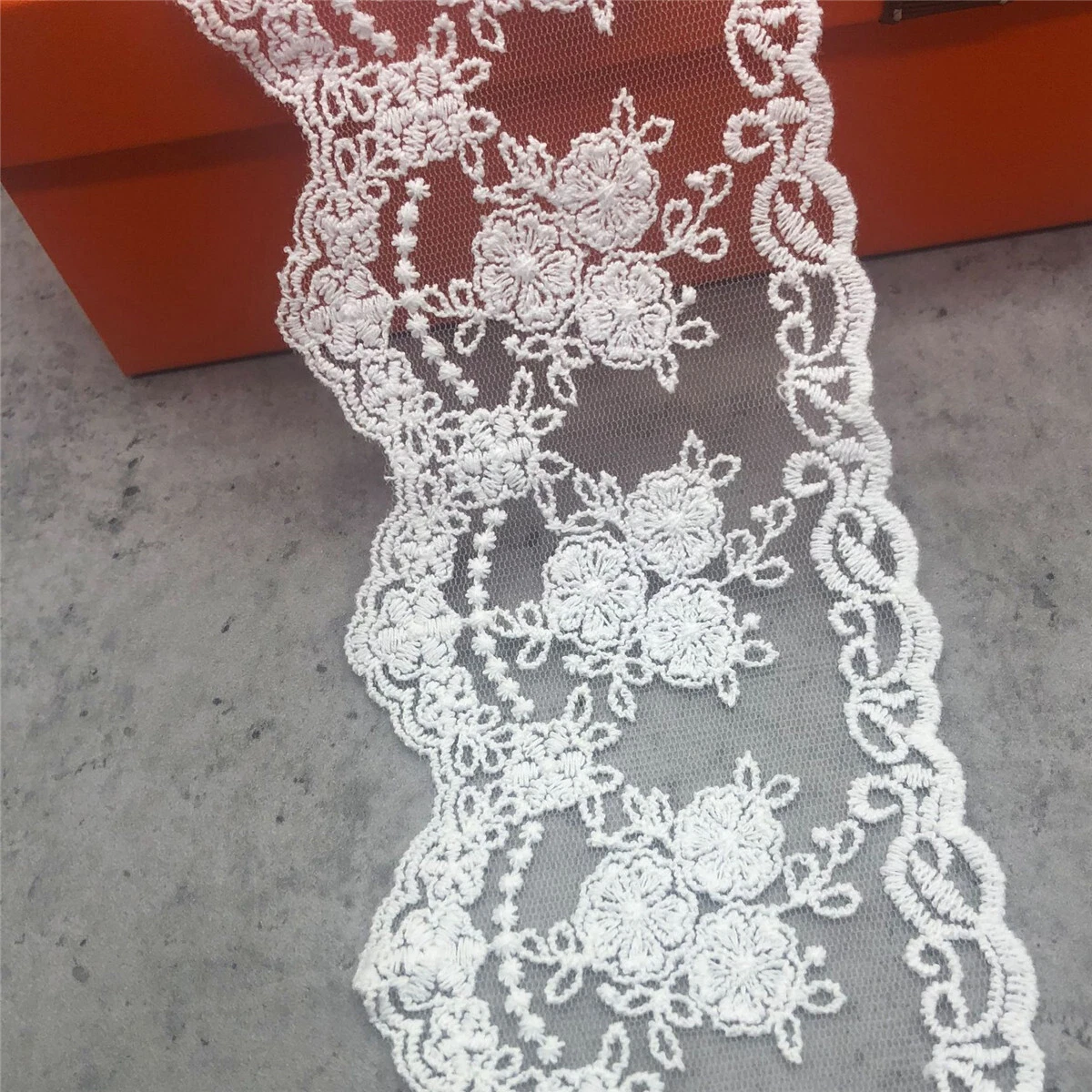 1 Yard Lace Trim Embroidery Bridal Jewelry Wedding Craft DIY Sewing Fabric  Mesh