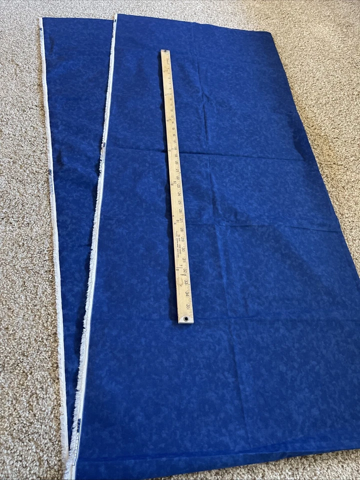 Blue Ocean Sea Water Marble Tonal Texture Blender Cotton Quilt Fabric Dark Navy - Image 3 of 3