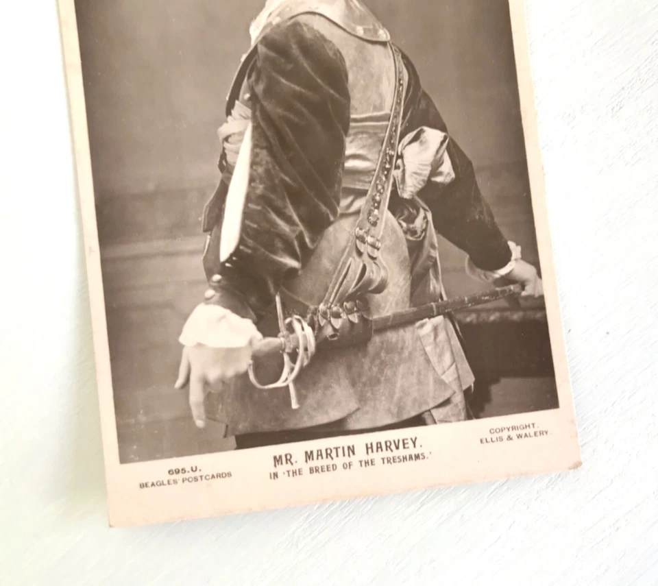 Edwardian Actor Postcard C1910 Mr Martin Harvey Breed of Treshams - Image 3 of 4