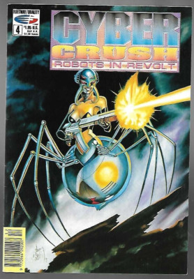 Cyber Crush Robots in Revolt #4 Fleetway/Quality 1991 F+