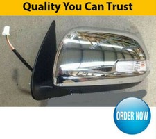 For Toyota Hilux Door Mirror Heated Electric Chrome With Indicator Left 11-14