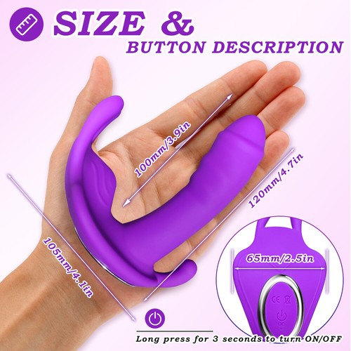Butterfly Vibrating Women Panties Massager Wireless APP Control Waterproof - Picture 3 of 23
